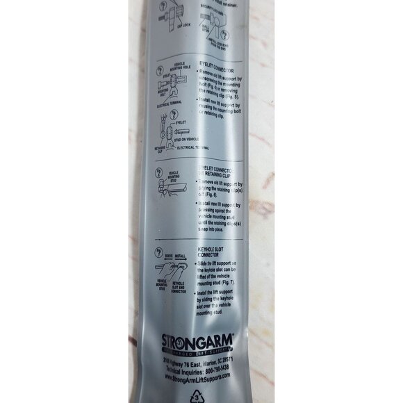 Strong Arm 4048P-B 17620 High Pressure Gas Charged Lift Support | Universal - Picture 6 of 12